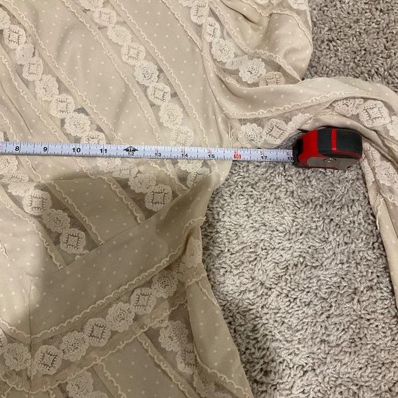 ZIMMERMANN UNBRIDLED CHEVRON PANEL TOP. COLOR: BEIGE, SIZE 1AU (6US). - Picture 14 of 16